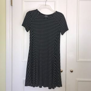 Lulu’s pin stripe black and white t-shirt dress